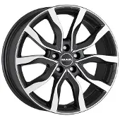 Mak Alufelge Highlands 8.5X20 5X108 Et 12 Gun Met-Mirror Face