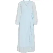 Vila Langarm Maxikleid