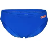 Arena Herren Badehose MENS SWIM BRIEFS SOLID 004773-803 6 - Neon Blue-Team Orange - 6