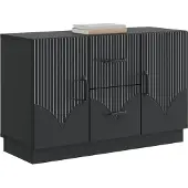 vidaXL Sideboard Schwarz 89 x 34,5 x 57 cm Holzwerkstoff