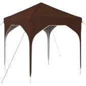 Syfax Pop-up Partyzelt 194 x 194 x 245 cm Braun