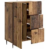vidaXL Sideboard Altholz 66 x 34,5 x 91,5 cm Holzwerkstoff