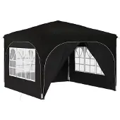 vidaXL Pop-up Partyzelt 290 x 290 x 245 cm Schwarz