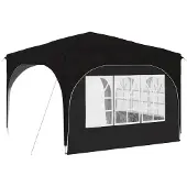 vidaXL Pop-up Partyzelt 290 x 290 x 245 cm Schwarz