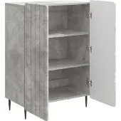 vidaXL Sideboard Betongrau 66 x 34,5 x 92 cm Holzwerkstoff