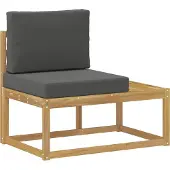 vidaXL Outdoor-Sofagarnitur 5 Stück Weiß und Anthrazit Polyester