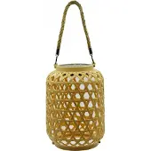 ITImport Solar-Gartenlaterne XL, LED, Rattan-Optik, IP44