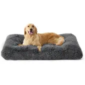 OEM Wasbares Hundebett groß dunkelgrau 104x74x8 cm Antirutschboden