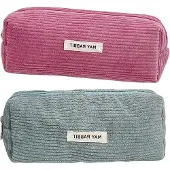 OEM Wasserbares Corduroy-Etui, dunkelrosa und hellblau, 19x7x6cm