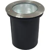 SU-MA Große Einfahrtsleuchte 21 cm Durchmesser 1xE27 Edelstahl IP67 Pabla 4031