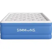 Markenlos Luftbett mit Integrierter Pumpe und Weichem Samtoberteil - 43 cm Hoch