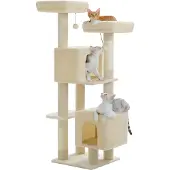 OEM Mehrstöckiger Katzenbaum, Sisal-Kratzpfosten, Gemütliche Wohnungen, AMT0292BG, L