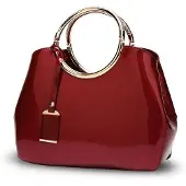 OEM Wasserfeste Damen Clutch Tote Handtas Rot Wein