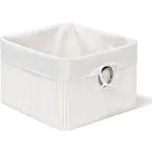 OEM Bambus Aufbewahrungsbox weiß 20x31x31 cm Dekor