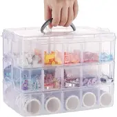 OEM Durchsichtige 3-lagige Plastikbox mit Handgriff und 30 Fächern