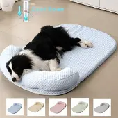 OEM Antislip Hunde- und Katzenbett, blau, Sommergeeignet, 60x80cm, Hundebett, Hundebox