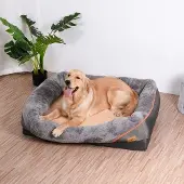 Markenlos Hundebett XL - Hochwertiges Hundesofa mit abnehmbarer Hülle - 97x72x29,5cm