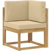 vidaXL Outdoor-Sofagarnitur 9 stk. Weiß und Beige