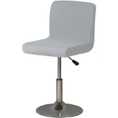 OEM Universelle Barhockerhüllen, Set von 4, hellgrau, mit Rückenlehne