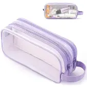 OEM Durchsichtige Etui für Schule, groß, lila, tragbar