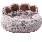 Markenlos Hundebett - Anti-Stress Design - 90x90cm - Grau