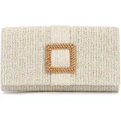 OEM Gewobene Raffia Sommer Handtasche Rot
