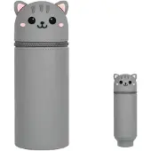 OEM Silikon Etui für Schule, weich, mit Reißverschluss, Katze