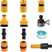 OEM Gartenschlauch-Set mit Schnellverbinder, 6-teilig, universell