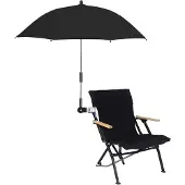 OEM 32 Zoll wasserdichter Strand-Schirm mit Klemme, schwarz