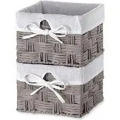 OEM Graue quadratische Aufbewahrungsboxen, 18x18x14cm, Papiertauw, geflochten