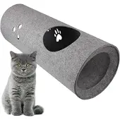 OEM Katzenspielzeug 3-in-1 Versteck, Spielplatz & Kratzbaum aus Filz mit interaktiven Ausnehmungen
