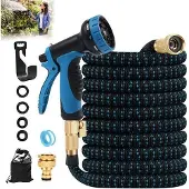 Markenlos Gartenschlauch 225m flexibel mit 10 Funktionen - Blau