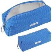 OEM Corduroy-Etui gelb für Mädchen, Schule, Büro, Blau