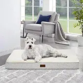 OEM Orthopädisches Hundebett groß weiß antirutsch waschbar 112x81x8cm