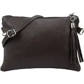 OEM Leder Clutch Avondtas 22x15cm dunkelbraun