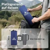 OEM Leichtes aufblasbares Doppel-Luftmatratze Marineblau 2-Personen