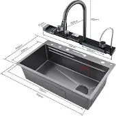 OEM Schwarze Edelstahlspüle Modern Design
