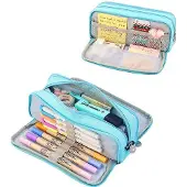 OEM Leichtblaues Etui mit 3 Fächern und großer Kapazität