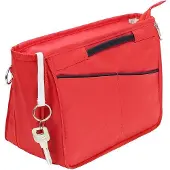 OEM Große Nylon-Handtaschen-Organizer mit Reißverschluss und Innenfächern