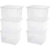 OEM Klare Aufbewahrungsboxen 30L transparent stapelbar