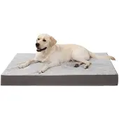 OEM Orthopädisches Hundebett XL, Waschbar, 111x81cm, Grau, Doppelwandig