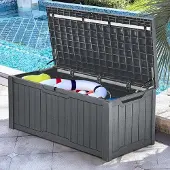 OEM Wasserdichte Aufbewahrungsbox 120 Gallone, dunkelgrau, abschließbar