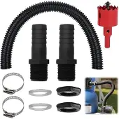 OEM Regenwasser-Verbindungsset 1 Zoll Schlauch 1m