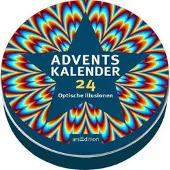 Ars Edition Adventskalender in der Dose. 24 optische Illusionen
