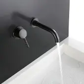 OEM Schwarze Wandmischbatterie für Bad