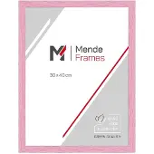 MendeFrames Holzrahmen Massivholz Klarglas 20x30 cm Klassisch rosa H300