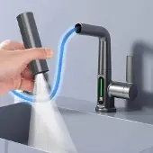 OEM Schwarze Küchenarmatur mit Auszug und Handdusche