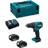 Makita Schlagbohrschrauber DHP490RFJ (2 x 3,0 Ah + DC18RC + MAKPAC 2)