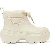 Crocs Stomp Puff Boot Stucco Women's Off White Stiefel