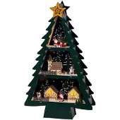 Lumineo Weihnachtsszene am Baum mit LED 33 x 9 x 55 cm